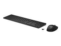 HP 655 - Sats med tangentbord och mus - trådlös - 2.4 GHz - svart - för Elite 600 G9; ZBook Firefly 14 G9 Mobile Workstation; ZBook Fury 16 G9 Mobile Workstation 4R009A6