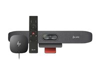 Poly Studio R30 - USB-videobar - Certifierad för Microsoft-teams, Zoomcertifierad, Google Meet-certifierad - sand - med HP USB-C Dock G5 9U3T1AA