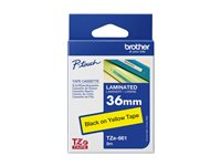 Brother TZe-661 - Standardlim - svart på gult - Rulle 3,6 cm x 8 m) 1 kassett(er) bandlaminat - för P-Touch PT-3600, 530, 550, 9200, 9400, 9500, 9600, 9800, D800, P900 TZE661