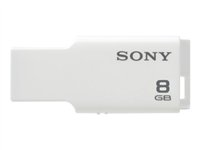 Sony Micro Vault Style - USB flash-enhet - 8 GB - USB 2.0 - vit - för VAIO E Series SVE1512, SVE15124, SVE15126; VAIO S Series SVS13, SVS15125; VAIO Tap 11 USM8GM