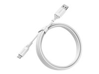 OtterBox Standard - USB-kabel - 24 pin USB-C (hane) till USB (hane) - 2 m - molndrömfärgad vit 78-52660