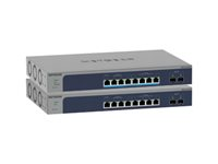 NETGEAR Smart MS510TXM - Switch - L3 Lite - smart - 4 x 100/1000/2.5G + 4 x 1/2.5/5/10GBase-T + 2 x 10 Gigabit SFP+ (upplänk) - rackmonterbar, skrivbordsmodell MS510TXM-100EUS