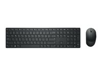 Dell Pro KM5221W - Sats med tangentbord och mus - trådlös - 2.4 GHz - QWERTY - hela norden - svart - för Latitude 3320, 3520, 7320 Detachable; Vostro 15 3515; XPS 17 9710 KM5221WBKB-NOR