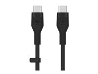 Belkin BoostCharge - USB-kabel - 24 pin USB-C (hane) till 24 pin USB-C (hane) - 1 m - svart CAB009BT1MBK