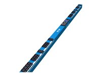 Eaton Managed Rack PDU EMAB05-30B - Kraftdistributionsenhet (kan monteras i rack) - AC 200-240 V - 7.4 kW - 1-fas - Ethernet 10/100, RS-232 - ingång: IEC 60309 32A - utgångskontakter: 24 (4 x IEC 60320 C19, 20 x IEC 60320 C13) - 0U - 3 m sladd - blå EMAB05-30B