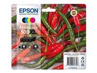 Epson 503XL Multipack - 4-pack - XL - svart, gul, cyan, magenta - original - blister - bläckpatron - för Expression XP-5205; Expression Home XP-5200; WorkForce WF-2965DWF C13T09R64010