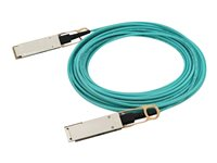 HPE Aruba - 100GBase-AOC direktanslutningskabel - QSFP28 (hane) till QSFP28 (hane) - 2 m - fiberoptisk - aktiv - för HPE Aruba 8325; CX 8360 JL856A