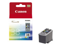 Canon CL-38 - Färg (cyan, magenta, gul) - original - förpackning med stöldmärkning - bläcktank - för PIXMA iP1800, iP1900, iP2500, iP2600, MP140, MP190, MP210, MP220, MP470, MX300, MX310 2146B008