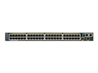 Cisco Catalyst 2960S-48TD-L - Switch - Administrerad - 48 x 10/100/1000 + 2 x 10 Gigabit SFP+ - rackmonterbar WS-C2960S-48TD-L