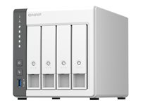 QNAP TS-433 - NAS-server - 4 fack - 32 TB - SATA 6Gb/s - HDD 8 TB x 4 - RAID 0, 1, 5, 6, 10, JBOD - RAM 4 GB - Gigabit Ethernet / 2.5 Gigabit Ethernet - iSCSI support TS-433-4G+4XST8000NE001