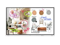 Samsung Flip WM85FX - 85" Diagonal klass WMFX Series LED-bakgrundsbelyst LCD-skärm - utbildning/företag - med inbyggd interaktiv whiteboard, pekskärm (multitouch) - Tizen OS - 4K UHD (2160p) 3840 x 2160 - gråvit LH85WMFWLGCXEN