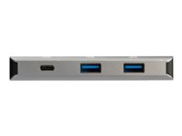 StarTech.com USB C-hubb med 3 portar och Gigabit-Ethernet-RJ45 GbE-port - 2x USB A, 1x USB C - USB 3.1/3.2 gen. 2 Type C-hubbadapter med SuperSpeed 10 Gbit/s - USB-bussdriven - Aluminium - Fungerar med TB3 - Hubb - 1 x USB-C + 2 x USB 3.1 + 1 x 10/100/1000 - skrivbordsmodell - för P/N: PEXUSB321C HB31C2A1CGB
