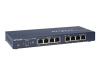 NETGEAR FS108P 8 Port 10/100 Desktop Switch with 4 Port PoE - Switch - 4 x 10/100 (PoE) + 4 x 10/100 - skrivbordsmodell - PoE (53 W) FS108PEU