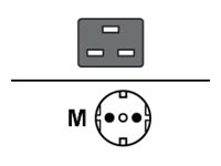 Palo PA-7000 Series - Strömkabel - IEC 60320 C19 till power CEE 7/7 (hane) - 3 m - Europa PAN-PWR-C19-EU