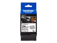 Brother TZe-FX251 - Lim - svart på vitt - Rulle ( 2,4 cm x 8 m) 1 kassett(er) flexibel ID-tejp - för Brother PT-D600; P-Touch PT-3600, D610, D800, E550, P750, P900, P950; P-Touch EDGE PT-P750 TZEFX251