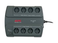 APC Back-UPS ES 400 - UPS - AC 230 V - 240 Watt - 400 VA - 6 Ah - utgångskontakter: 8 - Portgual, Spanien - träkol BE400-SP