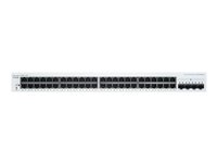 Cisco Business 220 Series CBS220-48T-4X - Switch - smart - 48 x 10/100/1000 + 4 x 10 Gigabit SFP+ (upplänk) - rackmonterbar CBS220-48T-4X-EU