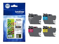 Brother LC422XL - 4-pack - svart, gul, cyan, magenta - original - bläckpatron - för Brother MFC-J5340DW, MFC-J5345DW, MFC-J5740DW, MFC-J6540DW, MFC-J6940DW LC422XLVAL