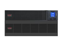 APC Easy UPS SRV SRV6KRILRK - UPS (kan monteras i rack) - AC 220-240 V - 6000 Watt - 6000 VA - 1-fas - RS-232, USB - utgångskontakter: 1 - 2U - med Rail Kit, External Battery Pack SRV6KRILRK