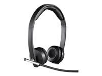 Logitech Wireless Headset Dual H820e - Headset - på örat - DECT - trådlös 981-000517