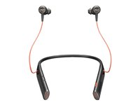 Poly Voyager 6200 - Headset - öronknopp - montering över örat - Bluetooth - trådlös, kabelansluten - USB-A - svart - Certifierad för Microsoft-teams 7D7G5AA