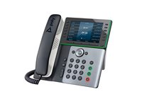 HP Poly Edge E500 - VoIP-telefon med nummerpresentation/samtal väntar - 3-riktad samtalsförmåg - SIP, SDP - 48 linjer - midnattsblå, vit 82M94AA