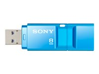 Sony Micro Vault X Series - USB flash-enhet - 8 GB - USB 3.0 - blå USM8GXL