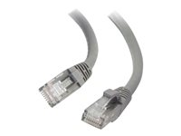 C2G - Patch-kabel - RJ-45 (hane) till RJ-45 (hane) - 1 m - UTP - CAT 6a - startad, hakfri - grå 82532