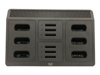 Cisco Multi-Charger - Batteriladdare/laddningsställ + växelströmsadapter - 12 utdatakontakter - återanvänd - för Unified Wireless IP Phone 8821, 8821-EX CP-MCHGR8821BUN-RF