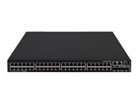 HPE FlexNetwork 5520 48G PoE+ 4SFP+ HI 1-slot Switch - Switch - L3 - Administrerad - 48 x 10/100/1000 (PoE+) + 4 x 1 Gigabit / 10 Gigabit SFP+ - luftflöde från sida till baksida - rackmonterbar - PoE+ (1440 W) - CTO R8M29A