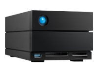 LaCie 2big Dock STLG28000400 - Hårddiskarray - 28 TB - 2 fack (SATA-600) - HDD 14 TB x 2 - Thunderbolt 4, USB 3.2 Gen 2 (extern) - med 5 års återställningsserviceplan för att rädda data STLG28000400