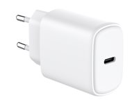 GRATEQ - Strömadapter - GaN - 25 Watt - 3 A - PD/PPS, Fast Charge (24 pin USB-C) - vit 83026SF