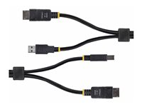 StarTech.com 6ft (1.8m) DisplayPort and USB 5Gbps KVM Cable - Tangentbords-/video-/muskabel - DisplayPort, USB typ A (hane) till DisplayPort, USB Type B (hane) - 1.8 m - 4K60Hz stöd, HDR10-stöd - svart DU1226-KVM-CABLE