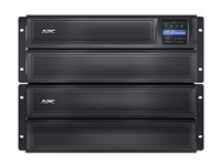 APC Smart-UPS X 3000 Rack/Tower LCD - UPS (rackmonterbar/extern) - AC 120 V - 2700 Watt - 3000 VA - RS-232, USB - utgångskontakter: 10 - 4U - Kanada, Förenta Staterna - svart - för P/N: SCL500RM1UC, SCL500RM1UNC, SMTL1000RM2UC, SMTL750RM2UC, SMX2000LVUS, SMX3000HVTUS SMX3000LV