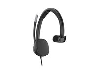 HP Poly Mission 615 - Mission 600 Series - headset - på örat - kabelansluten - aktiv brusradering - USB-A, USB-C - svart - Zoomcertifierad, Certifierad för Microsoft-teams, Works With Chromebook Certified, Google Meet-certifierad C01C3A6#AC3