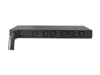 APC Basic Rack PDU - Kraftdistributionsenhet (kan monteras i rack) - AC 400 V - 22 kW - 3-fas - ingång: IEC 60309 - utgångskontakter: 6 (IEC 60320 C19) - 2.44 m sladd - svart - för P/N: SCL500RMI1U, SMX1500RM2UCNC, SMX2KR2UX145, SMX3KR2UNCX145, SMX750CNC, SMX750CUS AP7526