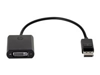 HP - DisplayPort-adapter - enkel länk - DisplayPort (hane) till DVI-D (hona) - 19 cm - sprintlåsning FH973AA