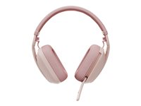 Logitech Zone Vibe 100 - Headset - fullstorlek - Bluetooth - trådlös - rosa 981-001224