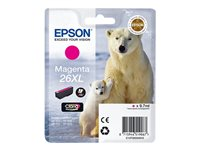 Epson 26XL - 9.7 ml - XL - magenta - original - blister med RF-larm/akustiskt larm - bläckpatron - för Expression Premium XP-510, 520, 600, 605, 610, 615, 620, 625, 700, 710, 720, 800, 810, 820 C13T26334020