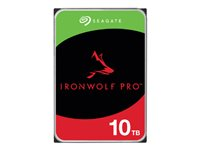 Seagate IronWolf Pro ST10000NT001 - Hårddisk - 10 TB - inbyggd - 3.5" - SATA 6Gb/s - 7200 rpm - buffert: 256 MB - med 3 års Seagate Rescue Data Recovery ST10000NT001