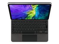 Apple Magic Keyboard - Tangentbord och foliefodral - med pekdyna - bakgrundsbelyst - Apple Smart connector - svensk - för Apple 10.9-inch iPad Air (4th gen, 5th gen), 11-inch iPad Air (M2), 11-inch iPad Pro (1st gen, 2nd gen, 3rd gen, 4th gen) MXQT2S/A