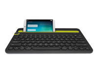 Logitech Multi-Device K480 - Tangentbord - trådlös - Bluetooth - Nordisk - svart 920-006362