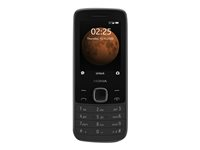 Nokia 225 4G - 4G funktionstelefon - dual-SIM - RAM 64 MB / Internal Memory 128 MB - microSD slot - rear camera 0,3 MP - svart 16QENB01A05