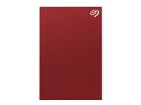 Seagate One Touch HDD STKB1000403 - Hårddisk - 1 TB - extern (portabel) - USB 3.2 Gen 1 - röd - med 2 års Seagate Rescue Data Recovery STKB1000403