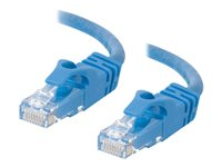 C2G Cat6 Booted Unshielded (UTP) Crossover Patch Cable - Övergångskabel - RJ-45 (hane) till RJ-45 (hane) - 1.5 m - UTP - CAT 6 - formpressad, hakfri, tvinnad - blå 83524