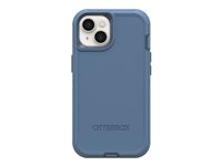 OtterBox Defender Series - Baksidesskydd för mobiltelefon - MagSafe-kompatibilitet - polykarbonat, syntetiskt gummi - baby blue jeans (blå) - för Apple iPhone 13, 14, 15 77-94046