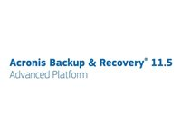 Acronis Backup & Recovery Advanced Server for Windows - (v. 11.5) - licens + 1 Year Advantage Premier - 1 server - Acronis License Program - nivå 7 (25000+) - Win - engelska - med Universal Restore and Deduplication TUINLPENA77