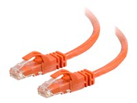 C2G Cat6 Booted Unshielded (UTP) Network Patch Cable - Patch-kabel - RJ-45 (hane) till RJ-45 (hane) - 1 m - UTP - CAT 6 - formpressad, hakfri, tvinnad - orange 83574