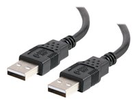 C2G - USB-kabel - USB (hane) till USB (hane) - USB 2.0 - 2 m - svart 81575