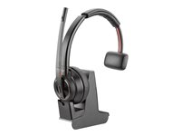 Poly Savi 8210 UC DECT - Savi 8200 series - headset - på örat - DECT / Bluetooth - trådlös - USB-A via Bluetooth-adapter - svart - Zoomcertifierad, UC-certifierad 8D3E9AA#ABB